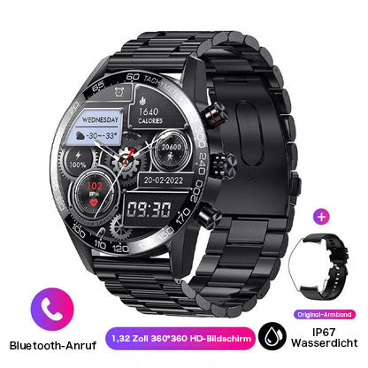 2023 NEUE SMARTWATCH BENUTZERDEFINIERTES ZIFFERBLATT, SPORT WASSERDICHT BLUETOOTH  ANRUF SMARTWATCH ECG+PPG