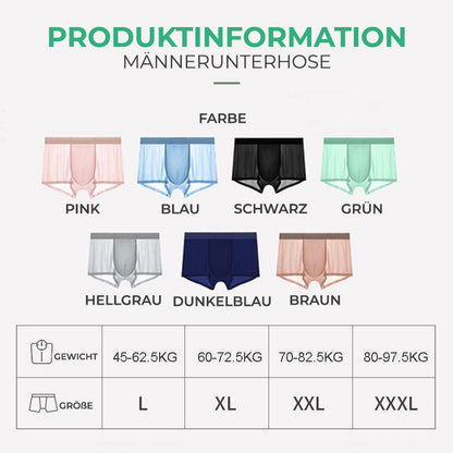 Herren Eis Seiden Boxershorts Unterwäsche