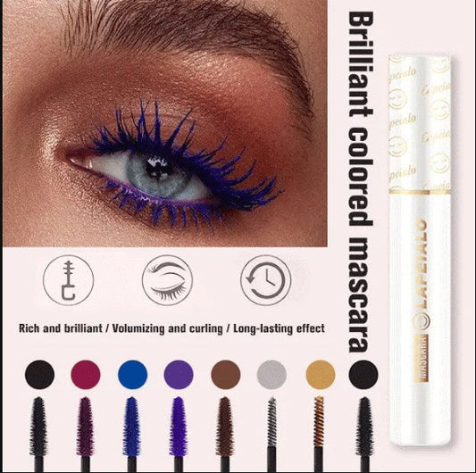 Colored lengthening mascara